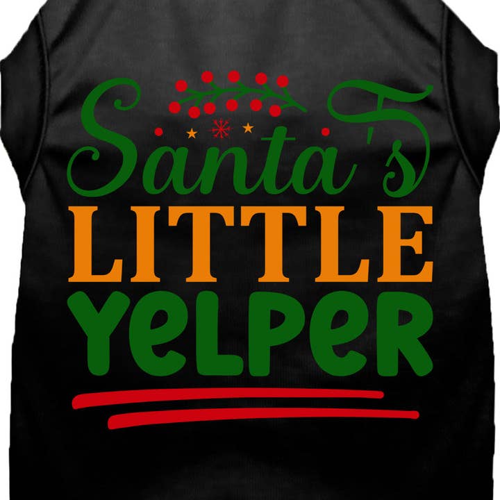 Santa's Little Yelper Pet Shirt for wholesale by As You Wish Apparel