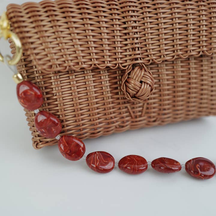 The Lilley Line - Wholesale Top Handle Bag - Women's - Pochette , Terracotta Tide River Stone5