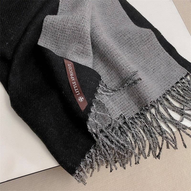 FurDecoration - Wholesale Beanie - Women's - Fringe Scarf Solid Color Simple Versatile2