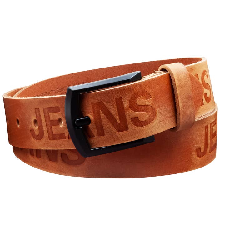 40 mm riem gemaakt in Duitsland EH59-ad-Cognac voor wholesale door A-Venten GmbH