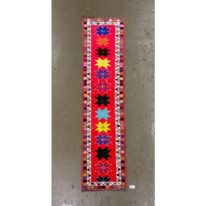 Turkish Herki Rug Runner | 2.6 x 10.7 for wholesale by Vintage Loomz