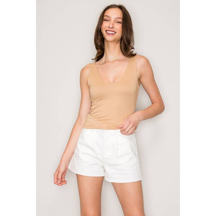 Popular 21 - Wholesale Knit Top - Women's - Double Layer Top with Scoop Neckline13