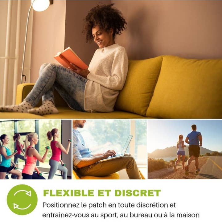 Noir Vert Elecfree Abdominals - Wireless Electro Stimulation for wholesale on Faire6