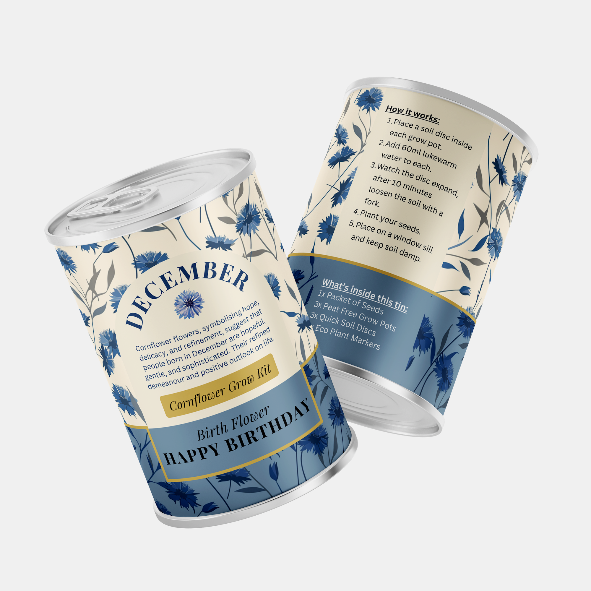 Alphabet Gifts - Vendita all'ingrosso Semi di piante - Fiore di Nascita di Dicembre - Coltiva il Tuo Fiore Personalizzato2