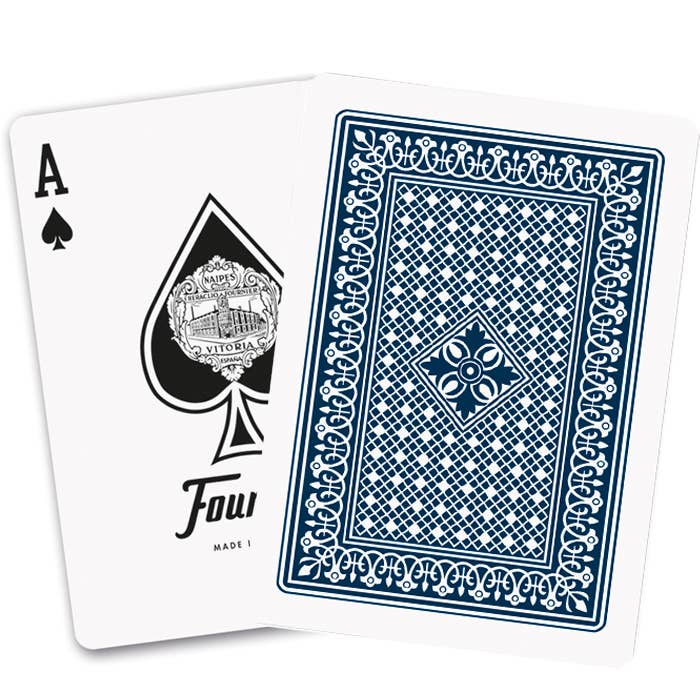 Cardshouse - Wholesale Playing Cards - Fournier Victoria 18 Poker Cards (Blue)1