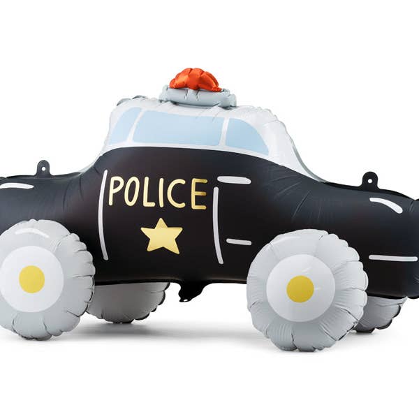 Police Car Foil Balloon - Standing Birthday Party Decoration | 26x21 Inches for wholesale by Ellie's Party Supply