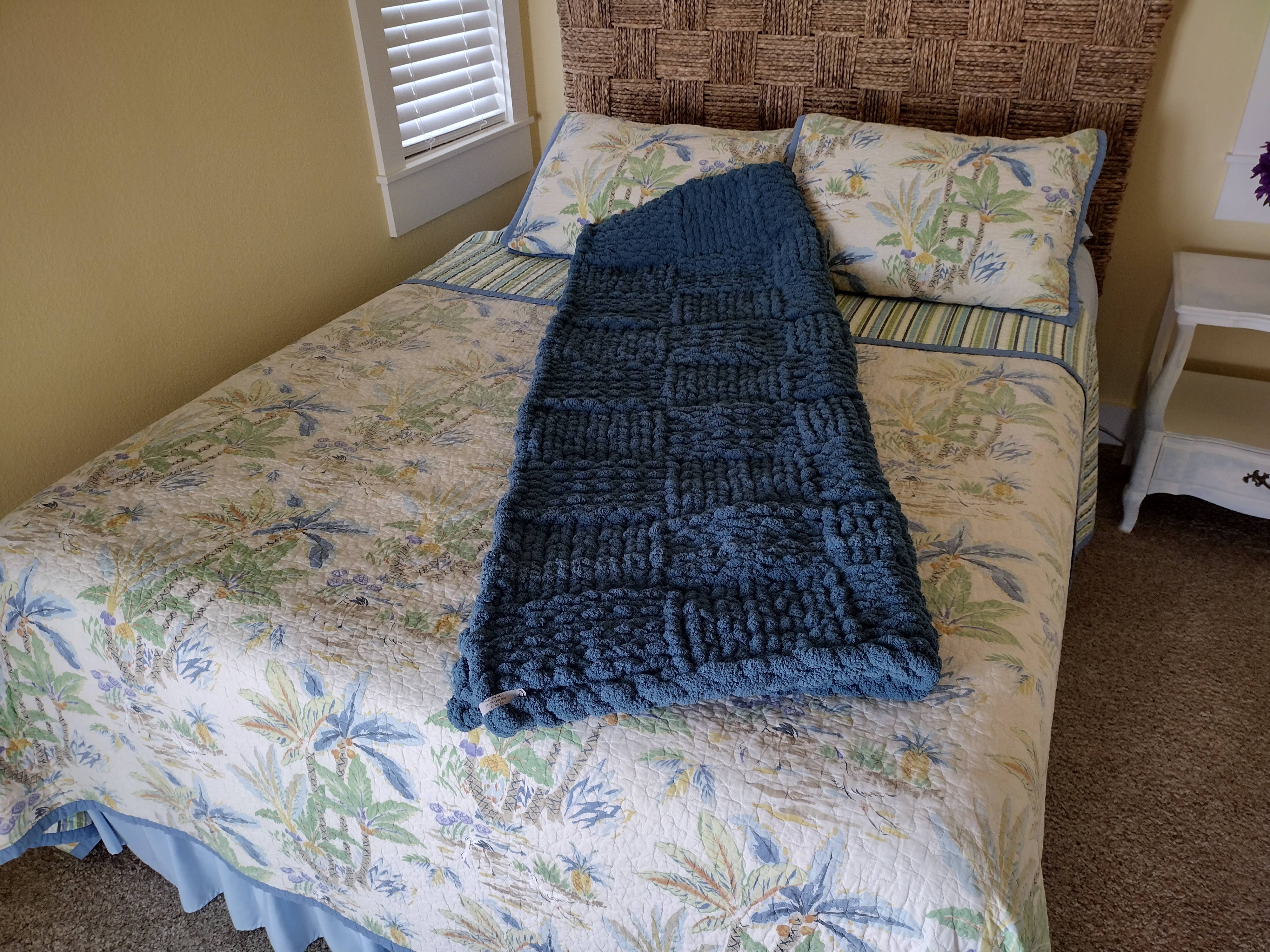 Outer Banks Treasure – wholesale Prydnadsfilt – Chunky sticka kasta filt med korg väva Design7