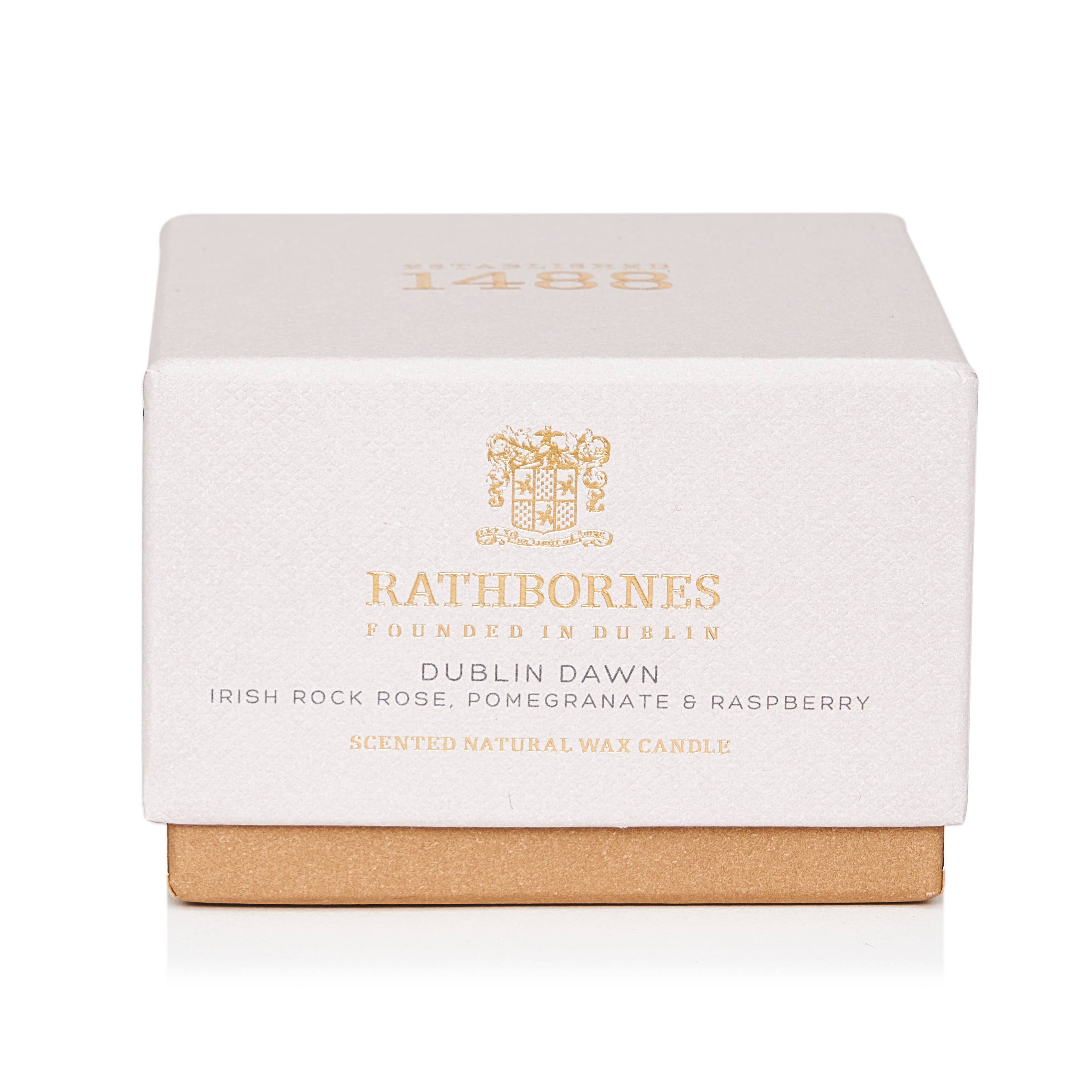 Rathbornes 1488 - Venta al por mayor Vela aromática de viaje - Vela de Viaje Perfumada Dublin Dawn1