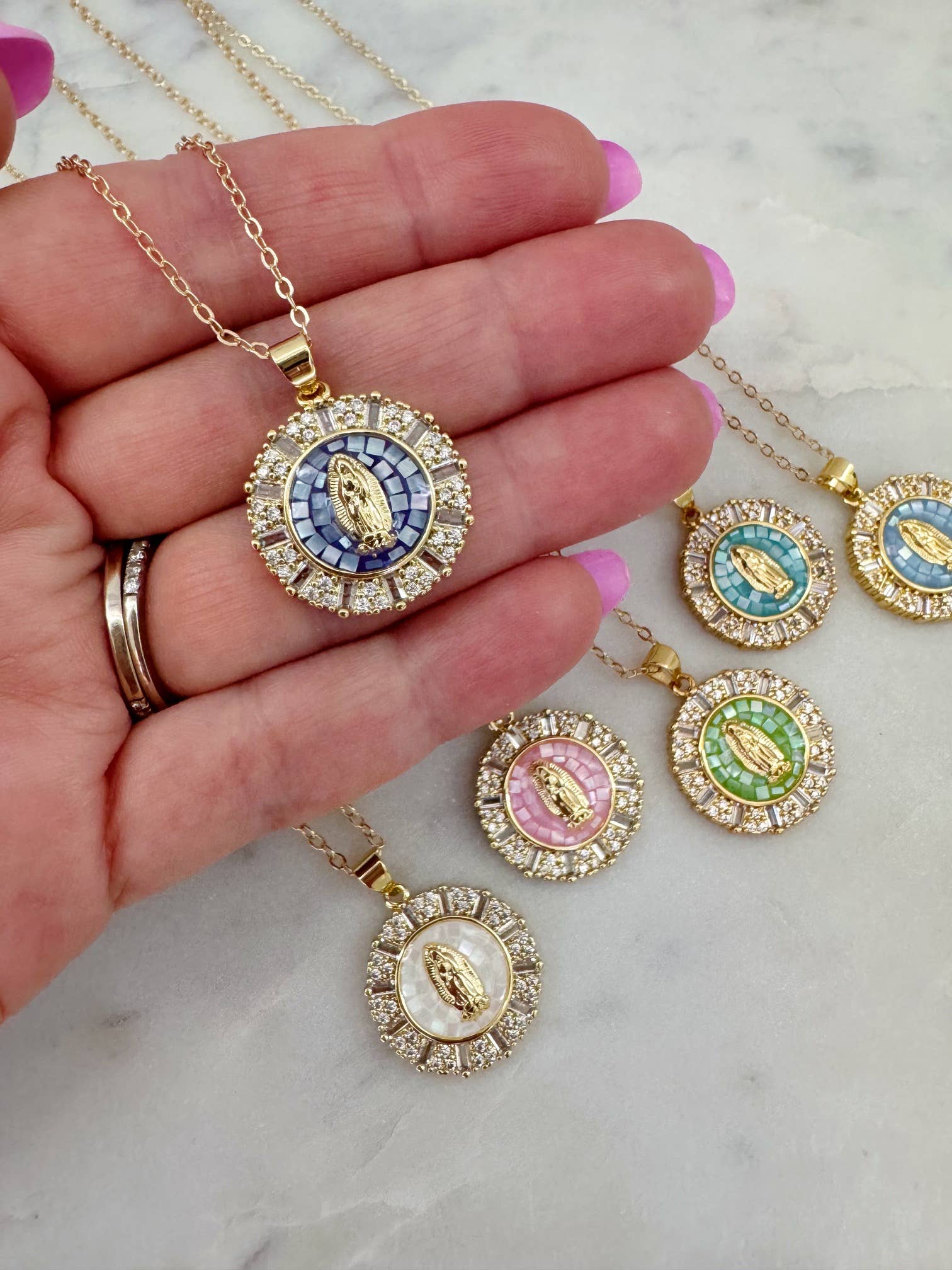 Laalee Jewelry - Wholesale Pendant/Charm Necklace - Virgin Mary Necklace, Religious Jewelry, Religious Necklace5