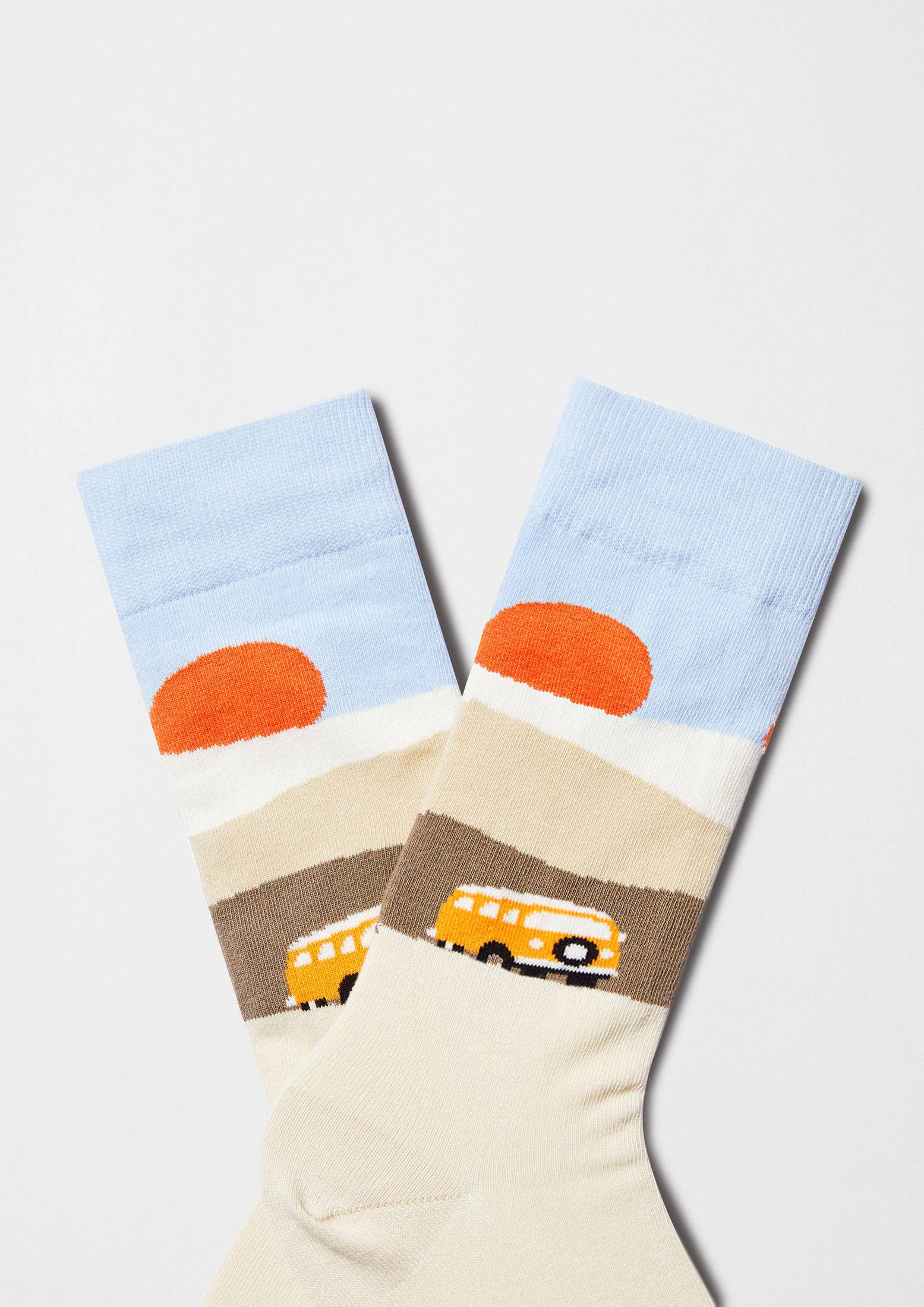 Beige BeRoadtrip - 100% Organic Cotton Socks for wholesale on Faire1