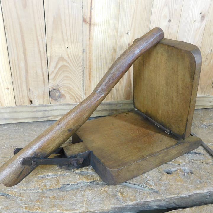 My Amigos Imports - Vente Ustensile/gadget de cuisine - Presse-tortillas Mesquite Antique- #35 -ER-Original-Wood-Vintage5