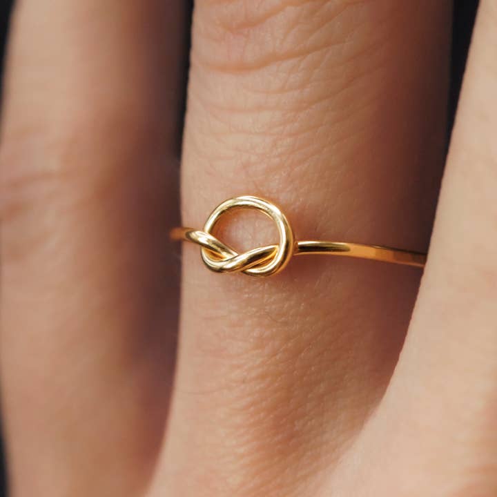 Hannah Naomi - Wholesale Band/Stacked Ring - Open Knot Ring, 14K Gold Fill12