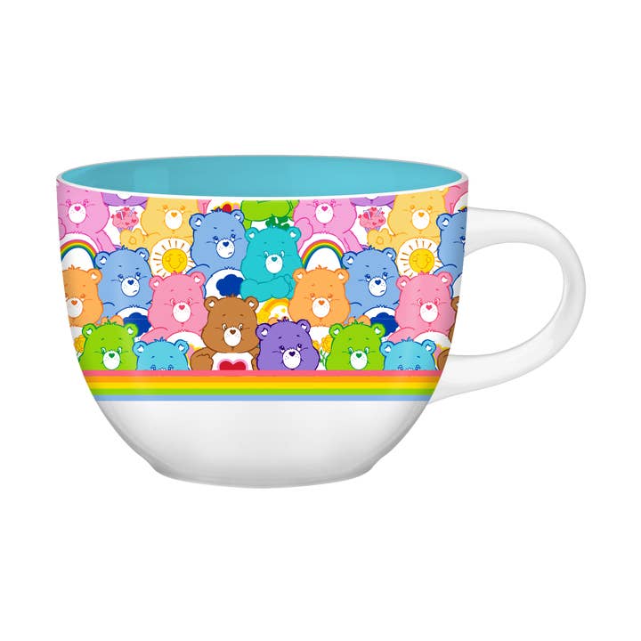 Care Bears Multi Bear All Over 24oz Ceramic Soup Mug for wholesale by Silver Buffalo