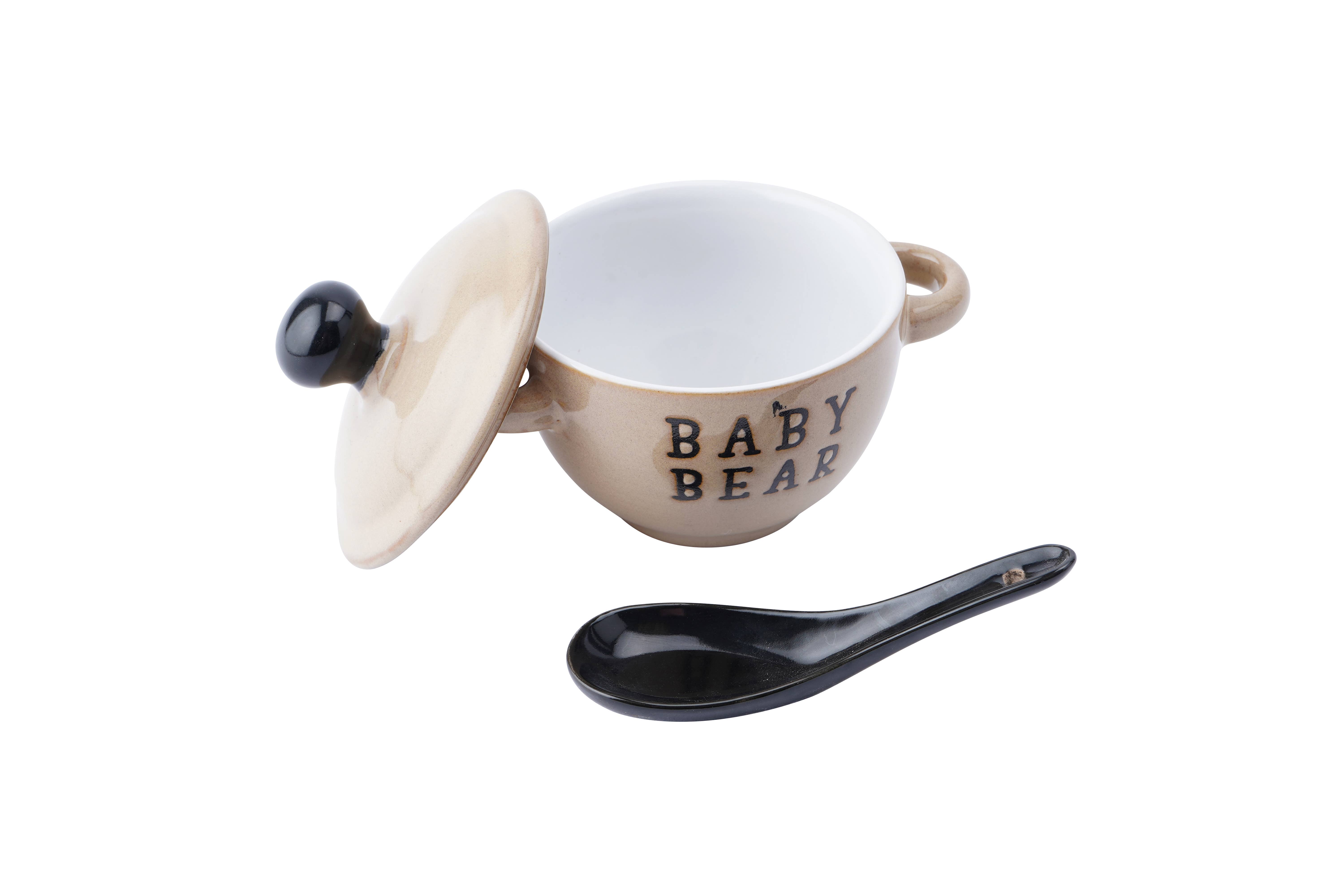 CGB Giftware – wholesale Bowl – Loft 'Baby Bear' Porridge Bowl and Spoon3