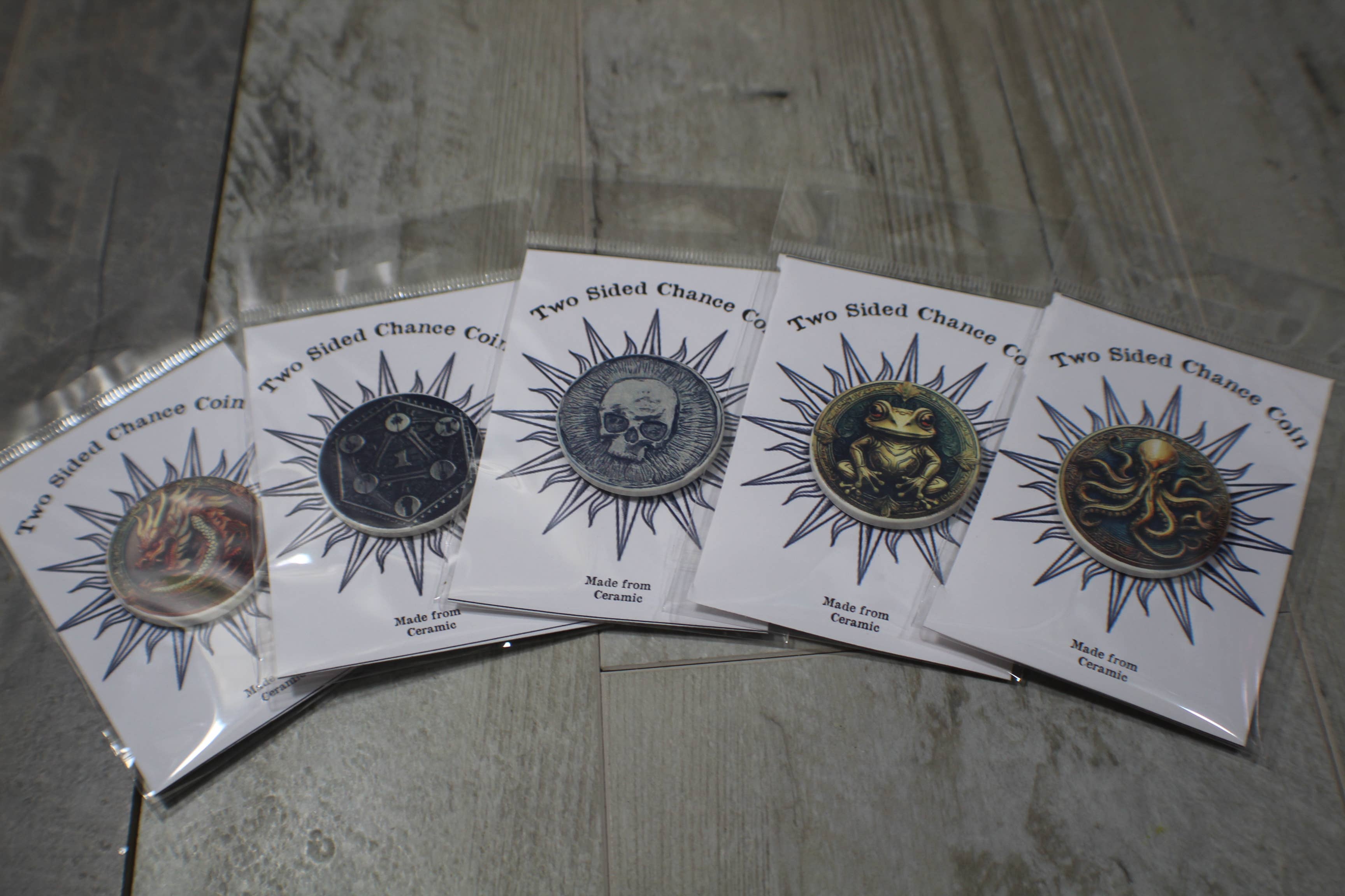 Raven Design - Vendita all'ingrosso Moneta/gettone ricordo - Moneta della Fortuna  // Moneta in Ceramica 2 pollici19