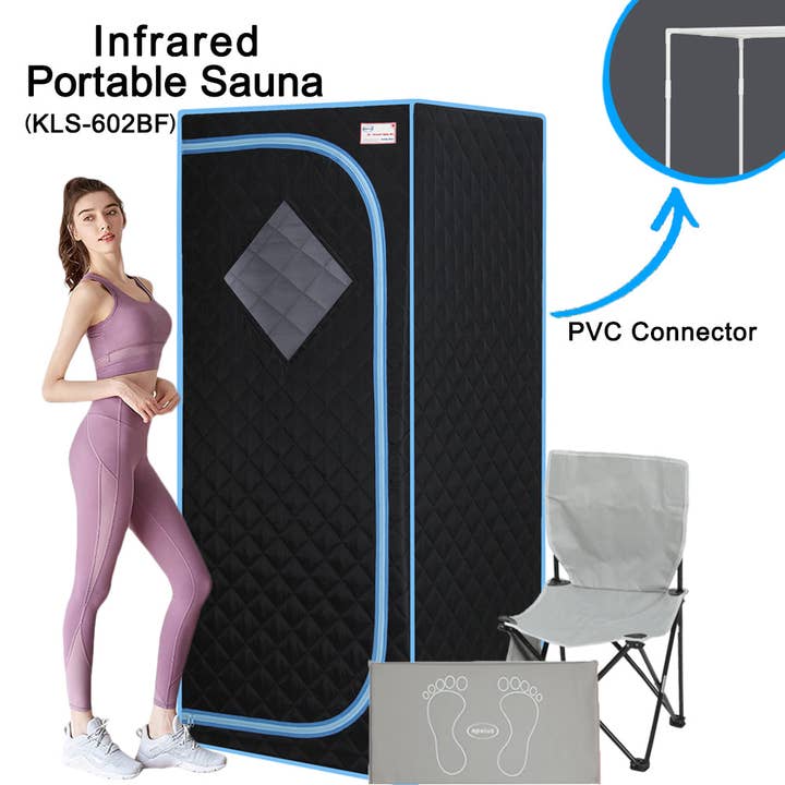 Portable Infrared Sauna Tent with Foot Pad & Reading Light for wholesale by 39F Inc.