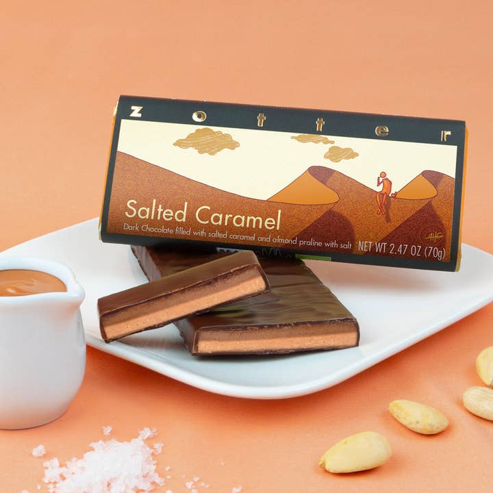 Zotter Chocolates - Wholesale Chocolate Bar - Salted Caramel (Hand-scooped Chocolate)1