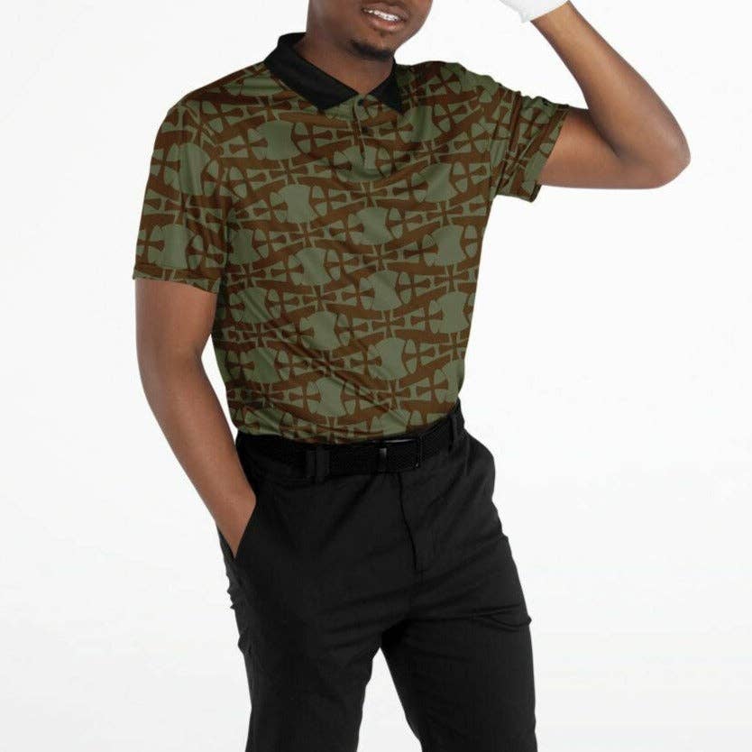 Dukiri Apparel - Wholesale Polo - Men's - Brown Crusader Polo Shirt4
