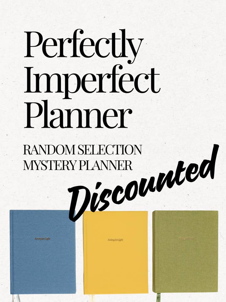 Perfectly Imperfect Planners — Random Selection for wholesale by Living In Light