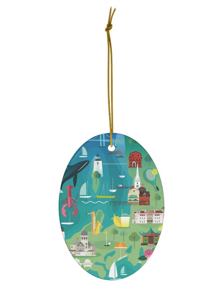 Ornement en céramique de Newport pour la vente par Max & Oscar