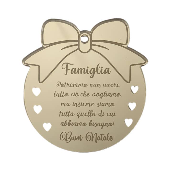 Lunaria Lab - Wholesale Ornament - Family Plexiglass Christmas Ball1