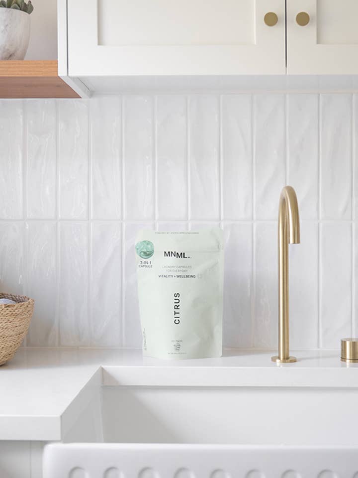 CITRUS Vitality + Wellbeing Laundry Capsules Refill (30pk) for wholesale by MNML (AUS) - Fresh Laundry