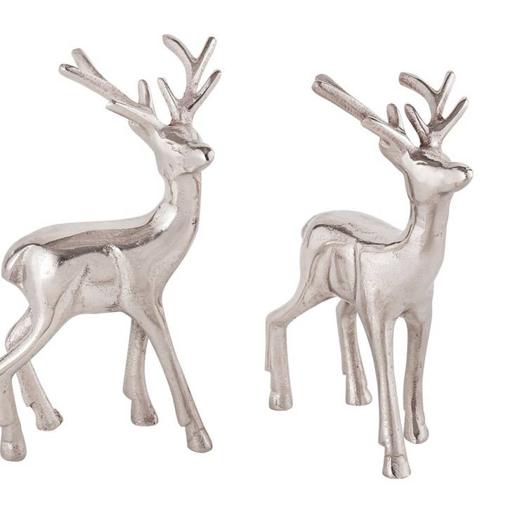 Voglrieder - Wholesale Christmas Decoration - Decorative figure set of 2 deer table decoration animal figure metal