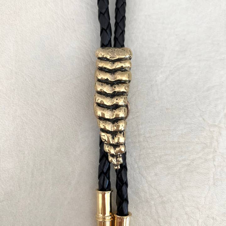 Snake Rattle Bolo Tie for wholesale by HELIOTROPE