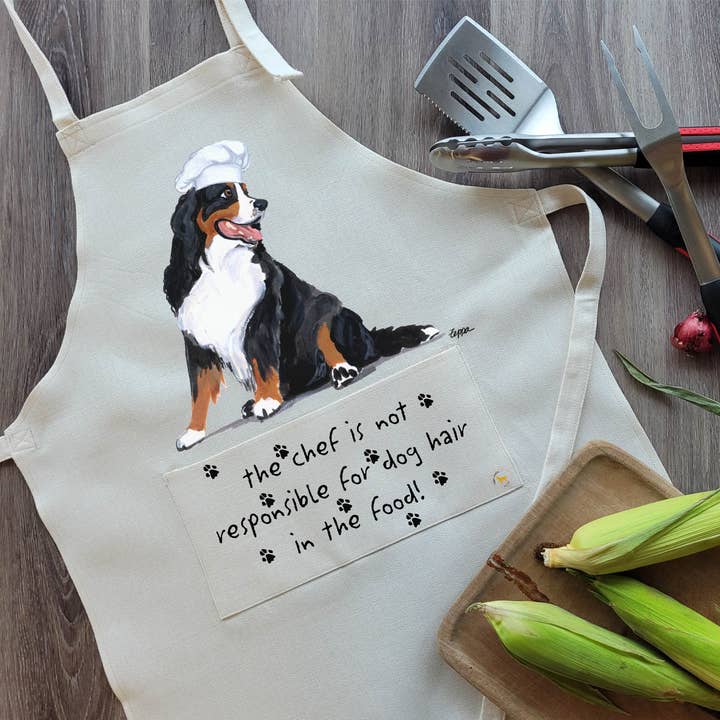 Bernese Mountain Dog Apron for wholesale by Zeppa Studios