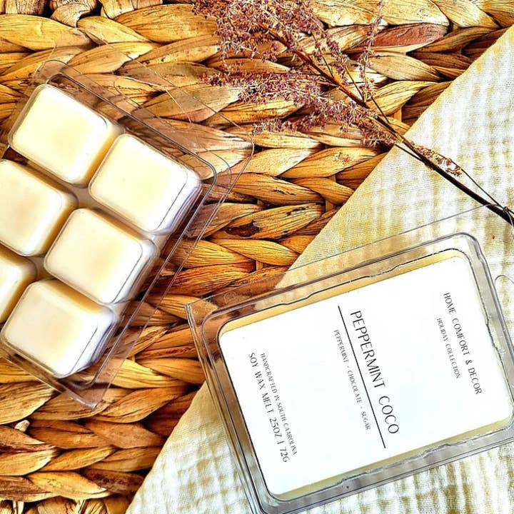 Menta piperita + cioccolato ~ Wax Melt per la vendita all'ingrosso da parte di Home Comfort and Decor LLC