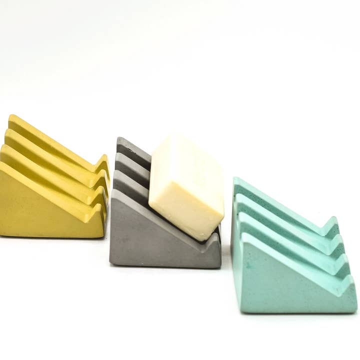 Cedar & Stone Garden - Wholesale Bath Soap Dish - Concrete Draining Soap Dish - Holds All Soap Shapes2
