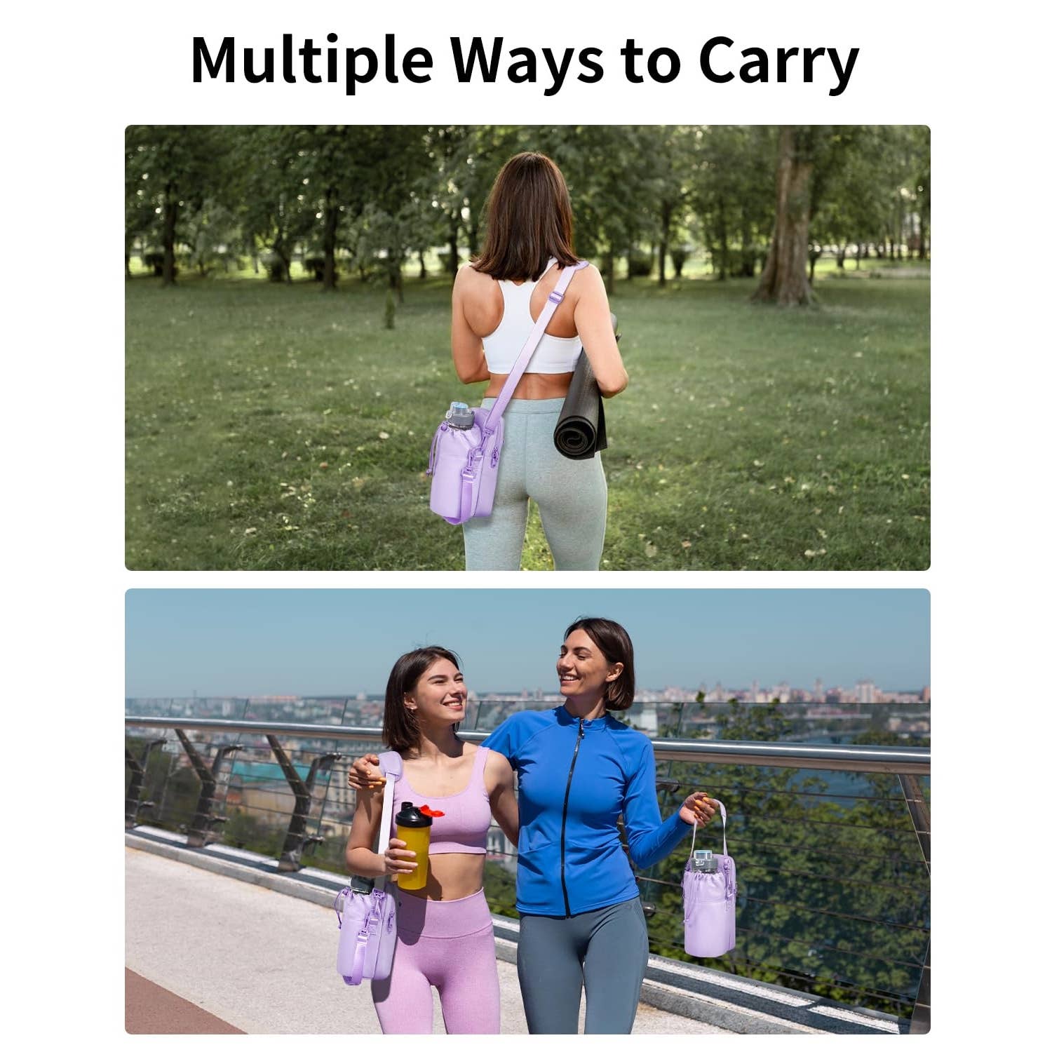 wandf – wholesale Crossbody-väska – Unisex – Vattenflaskhållare med telefonficka för vandring34