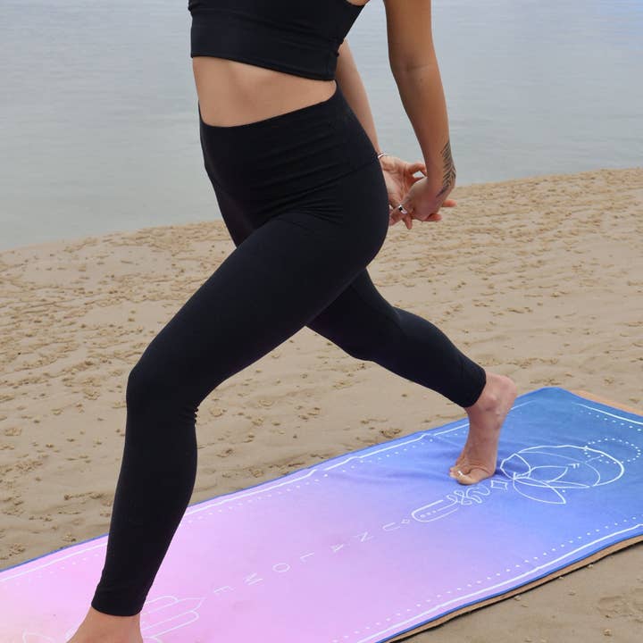 Unalome Yoga - Wholesale Yoga Towel - Sunset Yoga Towel; Non-Slip Yoga Towel