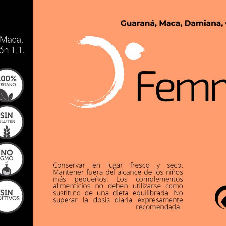 Femmeup - Wholesale Oral Supplement/Vitamin - Maca, Damiana, Ginseng, and Guarana to enhance sexual desire, libido, concentration, and energy. Supports cognitive function and memory. Provides energy and stimulates.