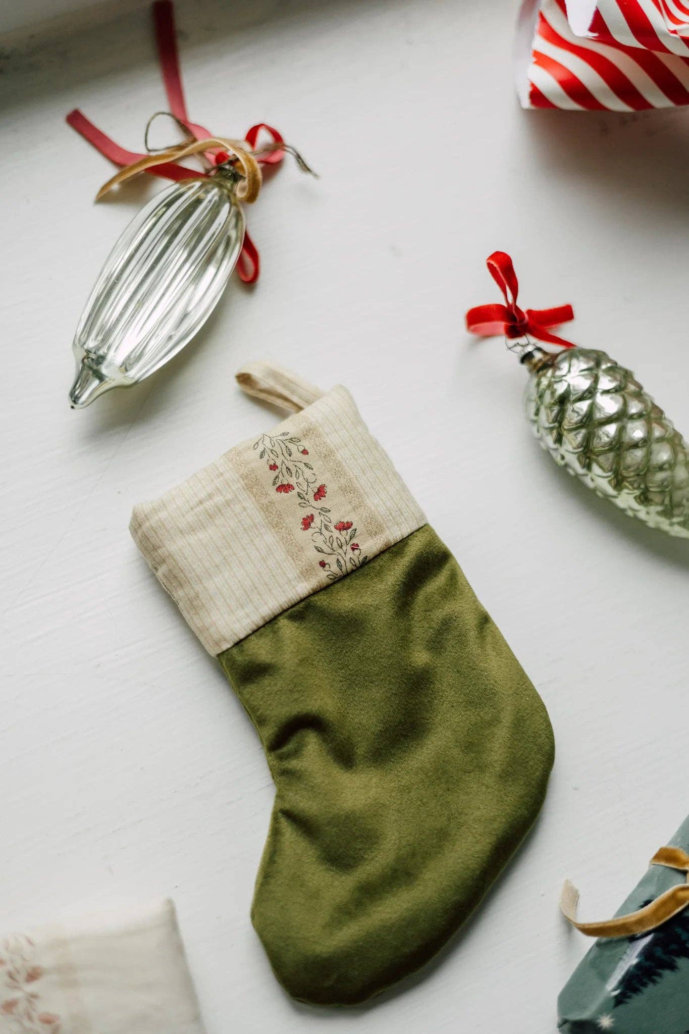 TISU - Wholesale Holiday Stocking - TISU Christmas stocking, Olive7