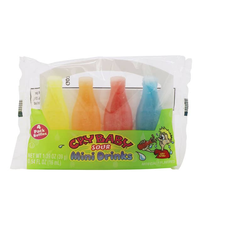 Grandpa Joe's Candy Shop - Wholesale Gummy - Cry Baby Candy Sour Mini Drinks 1.39oz, 18ct