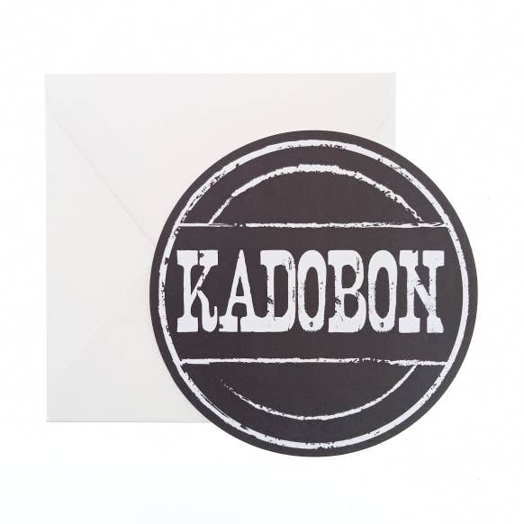 Bono de regalo redondo negro - 25 piezas para venta al por mayor de Mini Art Products