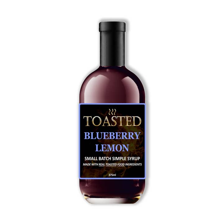 TOASTED Blueberry Lemon Small Batch Simple Syrup 375ml for wholesale by Toasted Simple