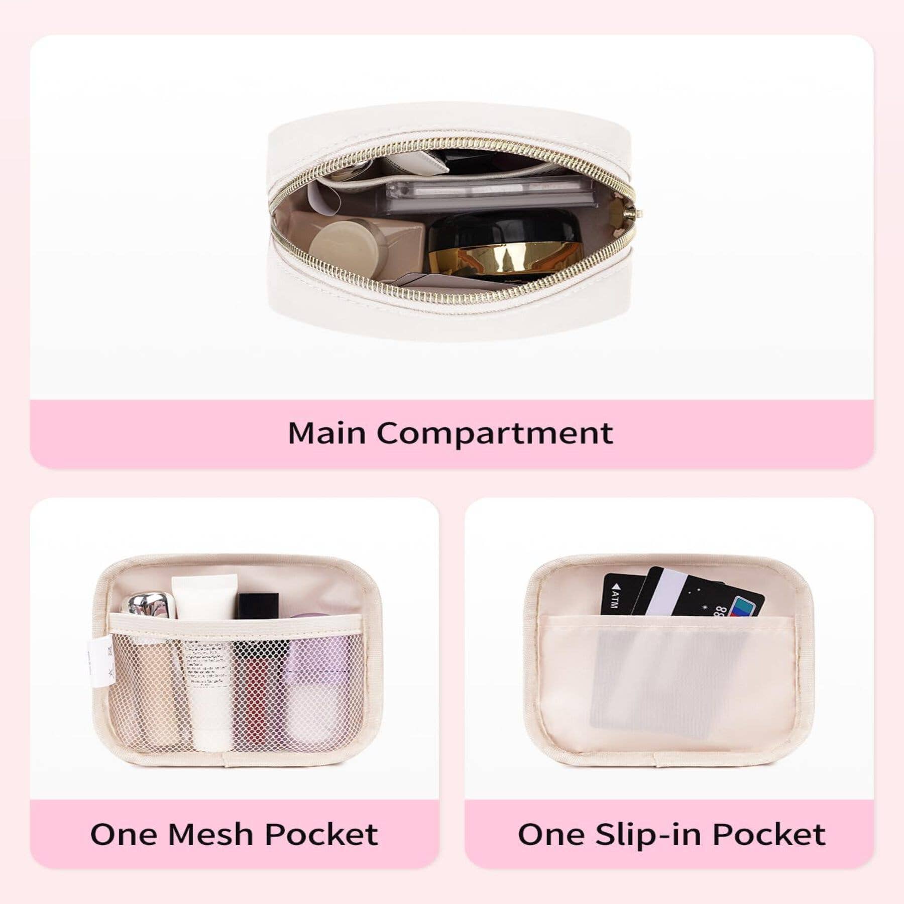 wandf – Großhandel Schmink-/Kosmetiktasche – Personalisierte Monogramm-Tasche Mini Initialen Schminktasche50