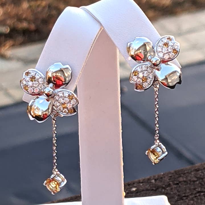 Geinah Droplet Pendant for wholesale by Halley Reh Moissanite Jewelry