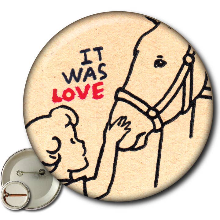 It Was Love - Pin for wholesale by Static Cat Studio
