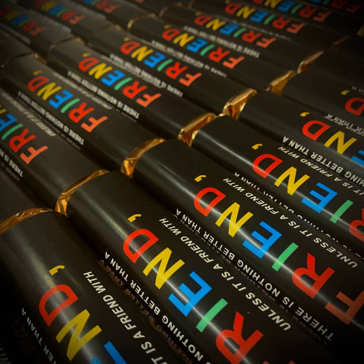 O'Shea's Candies Sweet Shop - Wholesale Chocolate Bar - -Chocolate Bar “Friends” Milk W/ Gold Foil Wrapper ☀️