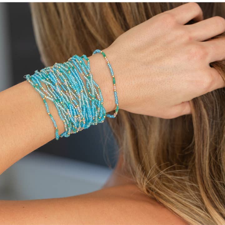 Splendid Iris - Wholesale Beaded Bracelet - Assorted 2mm Stretch Seed Bead Bracelets27