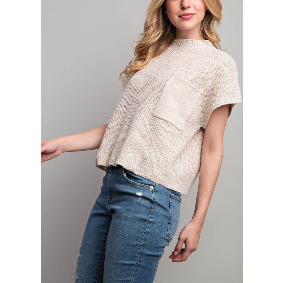 Coloring You - Wholesale Knit Sweater - Women's - FSG-TP8847-8 DROP SHOULDER RIB-KNIT SWEATER TOP25