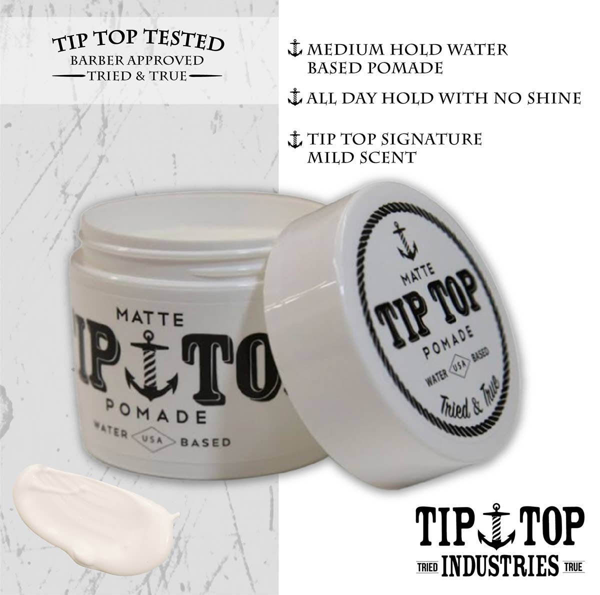 Tip Top Industries - Wholesale Hair Pomade - Men's - Matte Pomade1