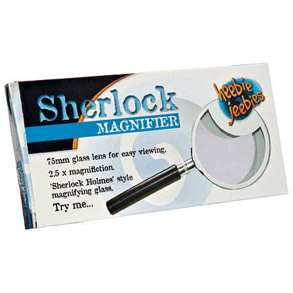 Heebie Jeebies - Wholesale Magnifying Glass - Sherlock Magnifier 75mm Scientific Tool