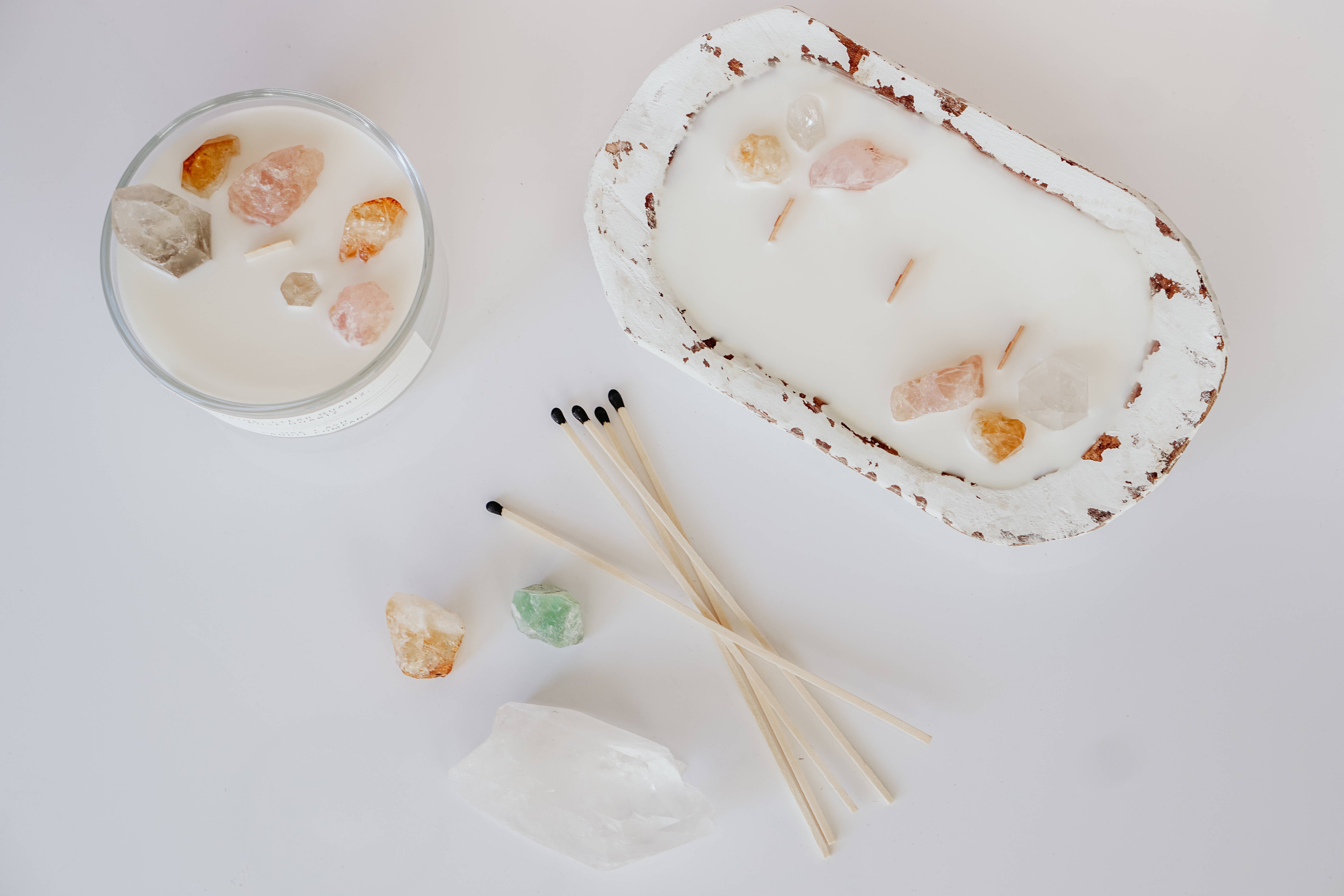 marron Bougie en cristal de pâte à pâte en vente sur Faire3