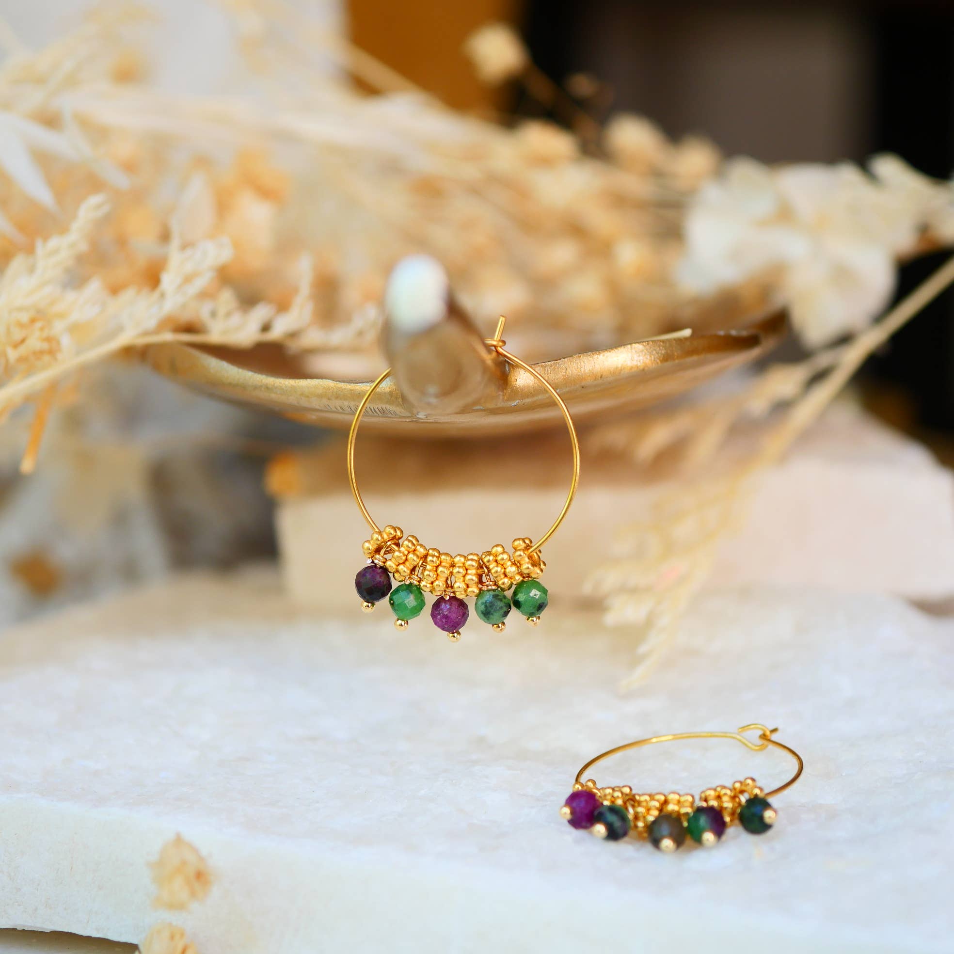 GINANDGER - Wholesale Dangle Earrings - DRISHTI EARRINGS STONE TO CHOOSE5