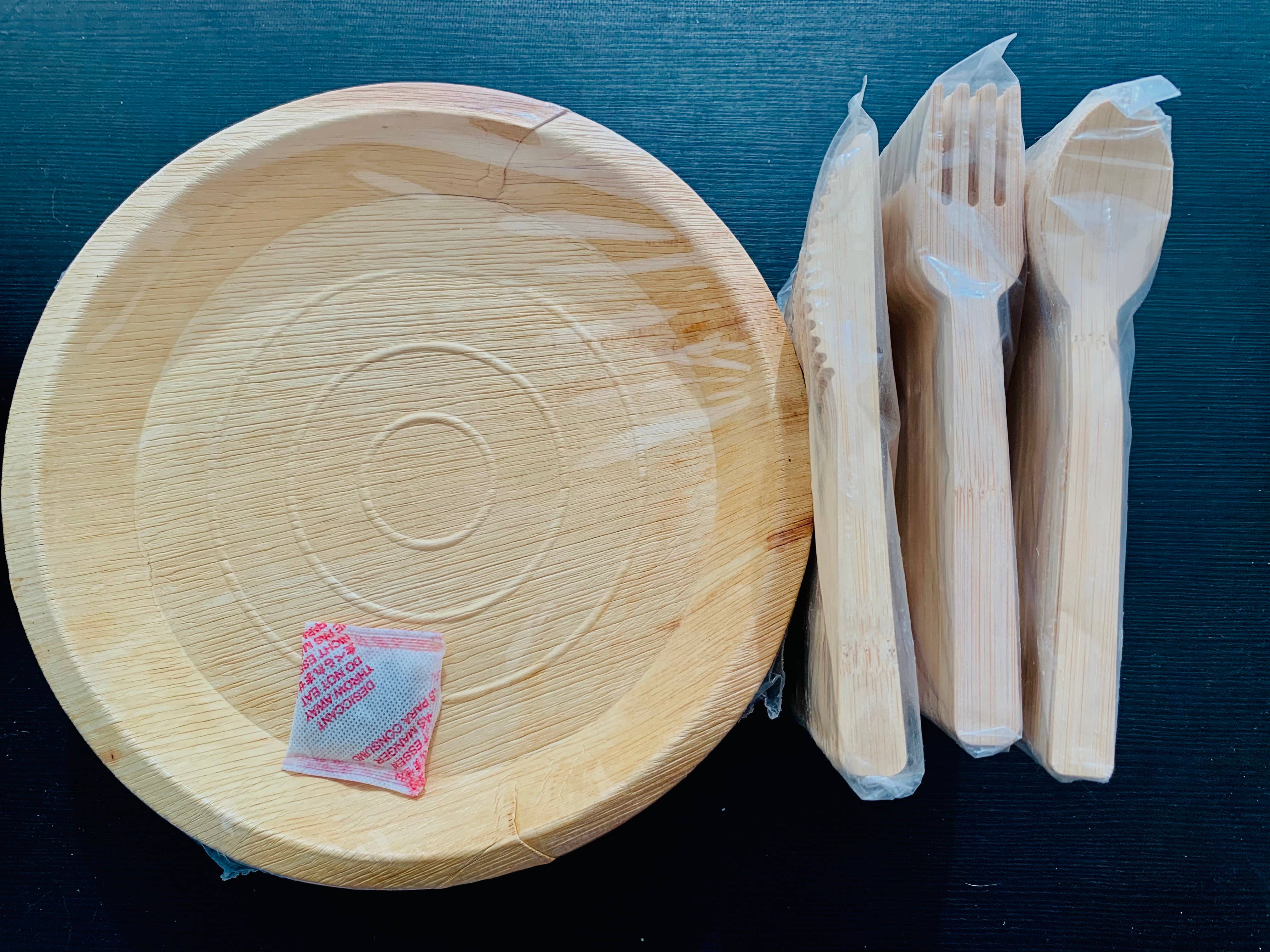 Coucou Bamboo - Wholesale Disposable Plate - Palm Leaf Plates, Single-Use Round Rustic Dinnerware4