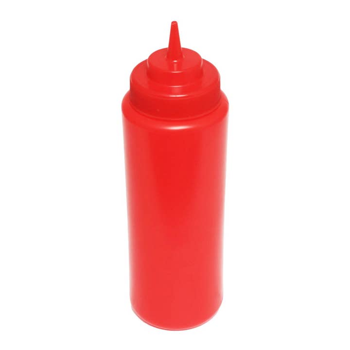 KT Supply - Wholesale Kitchen tool/gadget - 32 Oz. Wide-Mouth Squeeze Bottle, Red, 6/PK